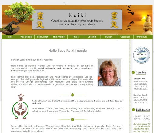 Reikimeisterin und lehrerin Dagmar Richter Behandlung Ausbildung Erfahrung Reikimeisterin und lehrerin Dagmar Richter Behandlung Ausbildung Öffnungszeit