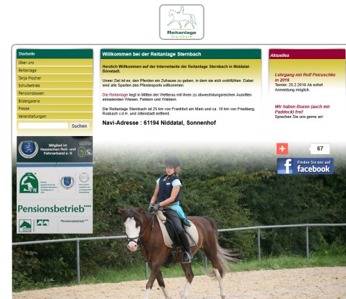 Reitanlage Sternbach   Reitsport in Niddatal Reitanlage Sternbach GmbH öffnungszeit