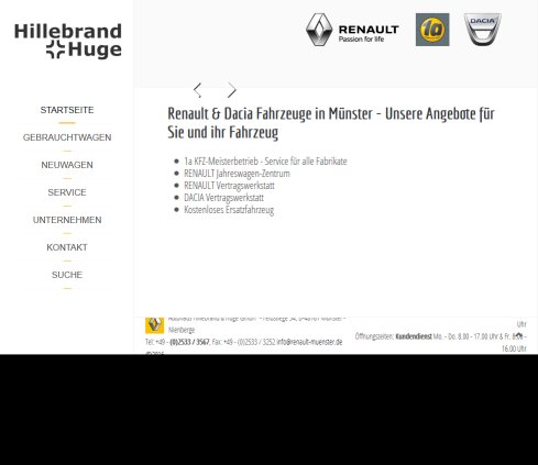 Autohaus Hillebrand & Huge GmbH &ouml;ffnungszeit