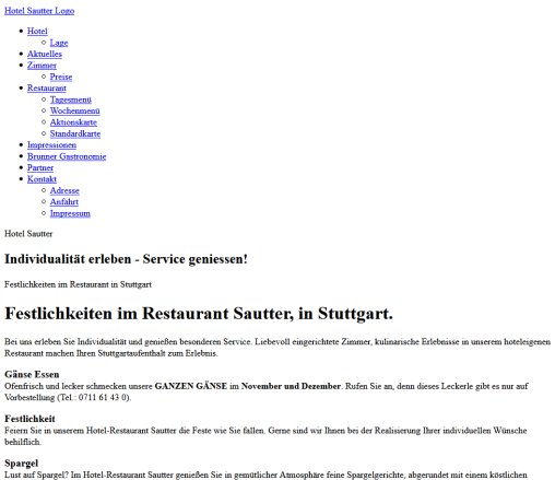Restaurant Sautter in Stuttgart | Festlichkeiten im Restaurant Sautter in Stuttgart Erfahrung Restaurant Sautter in Stuttgart | Festlichkeiten im Restaurant Sautter in Stuttgart Öffnungszeit