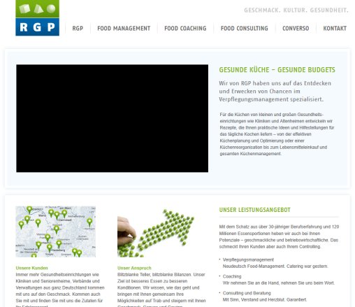 Verpflegungsmanagement und Küchenmanagement   RGP GmbH & Co. KG x act Agentur für Kommunikation GmbH öffnungszeit