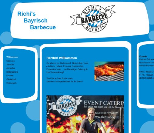 Richi's Bayrisch Barbeque   Willkommen  öffnungszeit