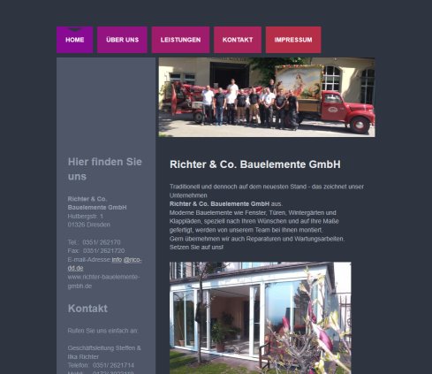 Homepage Titel   Home Richter & Co. Bauelemente GmbH öffnungszeit