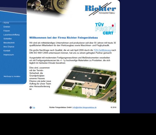 Home Richter Feinger&auml;tebau GmbH &ouml;ffnungszeit