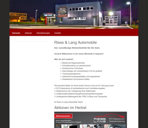Startseite   Riess Automobile – Reparaturen Mietwagen Riess & Lang Automobile GmbH öffnungszeit