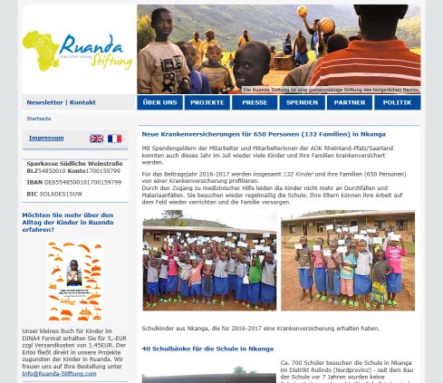 Ruanda Stiftung   Startseite Ruanda Stiftung &ouml;ffnungszeit