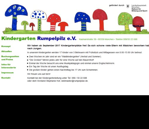 Kindergarten Rumpelpilz e.V. Erfahrung Kindergarten Rumpelpilz e.V. öffnungszeit