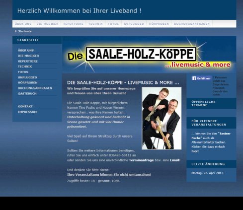 Die Saale Holz Köppe livemusic more ... Erfahrung Die Saale Holz Köppe livemusic more ... Öffnungszeit