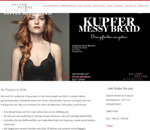 Salome Peters & Friseure Erfahrung Salome Peters & Friseure Öffnungszeit