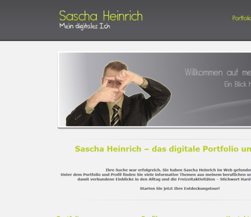 Sascha Heinrich   Startseite   Mein digitales Ich  &ouml;ffnungszeit