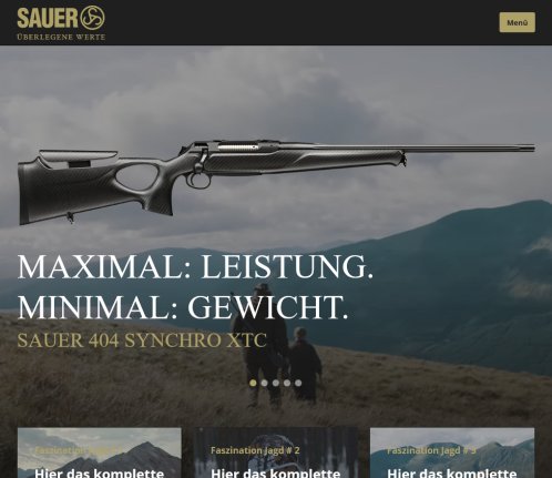 Repetierbüchsen  Selbstladebüchsen  Kipplaufwaffen  Jagdwaffen J. P. Sauer & Sohn GmbH öffnungszeit