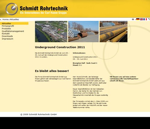 Aktuelles Schmidt Rohrtechnik GmbH öffnungszeit