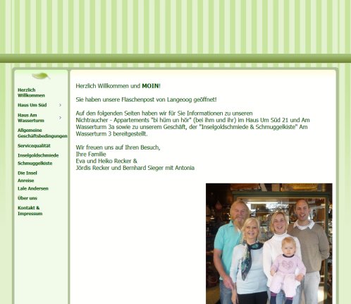Familie Recker Langeoog  öffnungszeit