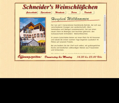 Schneiders Weinschlößchen | Gutsausschank › Schneiders Wiesbaden