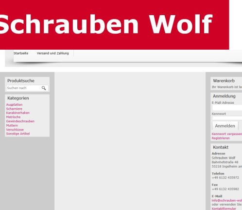 Home   Schrauben Wolf  &ouml;ffnungszeit