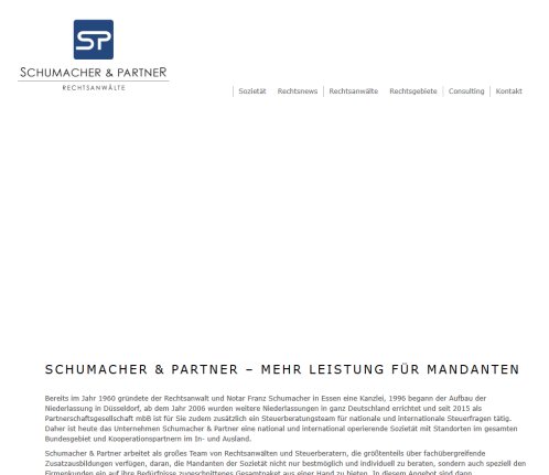 Schumacher & Partner PartG mbB Erfahrung Schumacher & Partner PartG mbB Öffnungszeit
