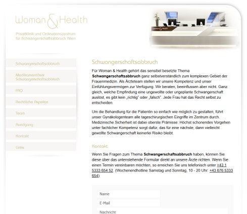 Schwangerschaftsabbruch Wien Woman & Health Erfahrung Schwangerschaftsabbruch Wien Woman & Health Öffnungszeit