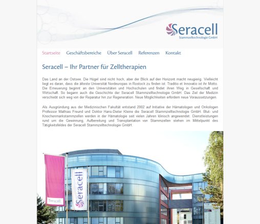 Seracell Stammzelltechnologie GmbH   Unternehmen  öffnungszeit