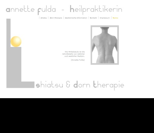 Shiatsu & Dorn Therapie | Annette Fulda | Heilpraktikerin |  öffnungszeit