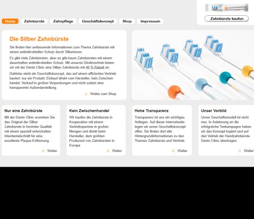 Handzahnbürste » Dento Clinic Silber Zahnbürste Geo.net IT GmbH öffnungszeit