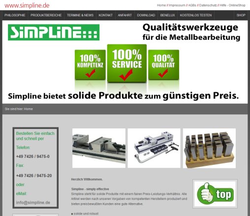 Simpline   Qualitätswerkzeuge für die Metallbearbeitung  Werkzeug Zubehoer Spreitzer GmbH & Co. KG öffnungszeit