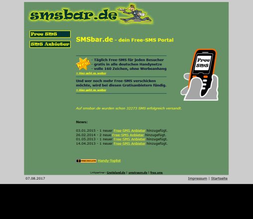 SMSbar.de   Free SMS ohne Anmeldung  Klingeltoene und Handylogos  öffnungszeit