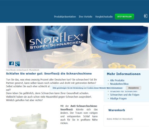 Snorflex® Die innovative Schnarchschiene Erfahrung Snorflex® Die innovative Schnarchschiene Öffnungszeit