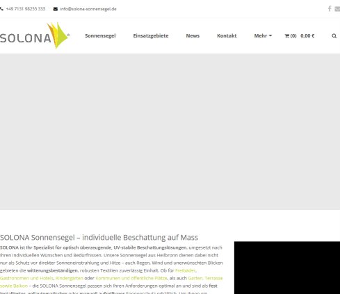 SOLONA Sonnensegel Erfahrung SOLONA Sonnensegel Öffnungszeit