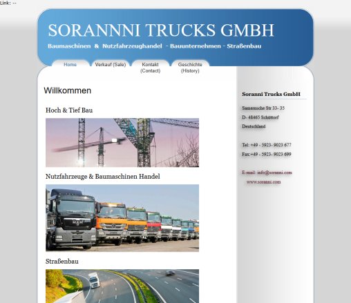 Willkommen | SORANNNI TRUCKS GMBH Soranni Trucks GmbH &ouml;ffnungszeit