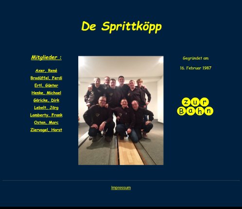 De Sprittköpp  öffnungszeit