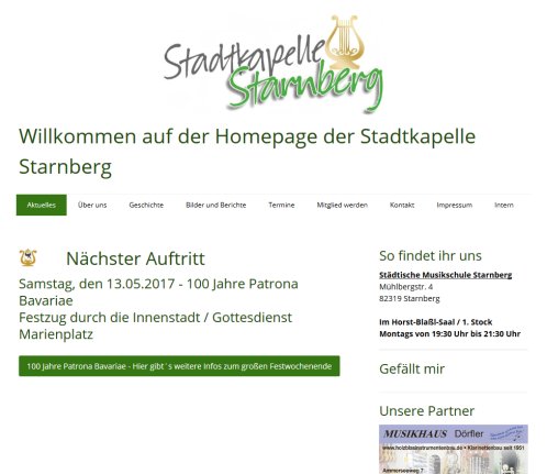 Stadtkapelle Starnberg e.V.: Home Stadtkapelle Starnberg e.V. öffnungszeit