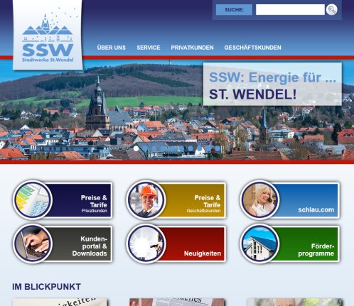 Stadtwerke St. Wendel : Start SSW Stadtwerke St. Wendel GmbH & Co. KG öffnungszeit