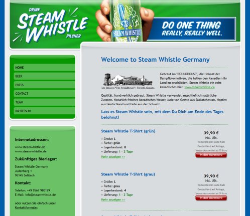 Steam Whistle Germany   HOME  öffnungszeit