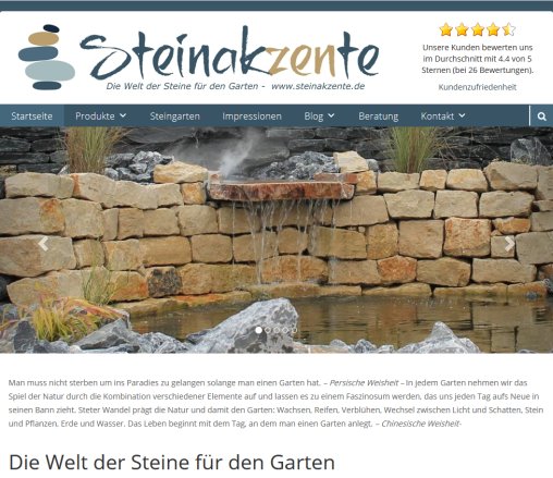 Steinakzente Die Garten Losheim am See