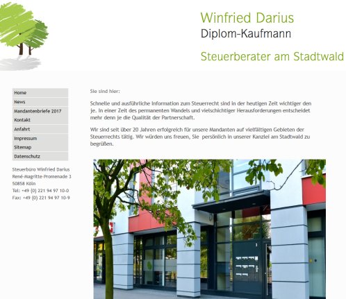 Darius Steuerberater am Stadtwald Köln | Winfried Darius Steuerberater  öffnungszeit