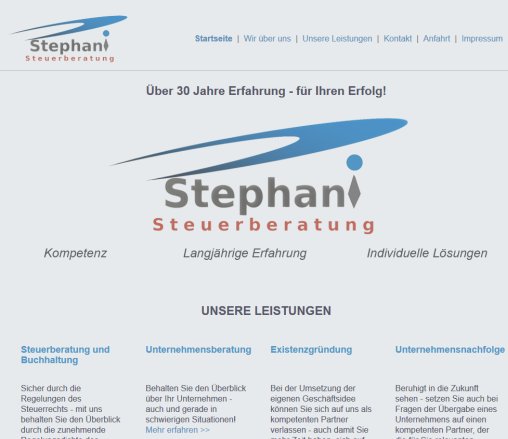 Steuerberatung Stephani | STARTSEITE Erfahrung Steuerberatung Stephani | STARTSEITE Öffnungszeit