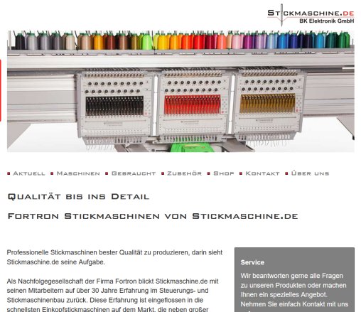 Hersteller von Stickmaschinen   Die passende Stickmaschine für jeden Bedarf BK Elektronik GmbH öffnungszeit