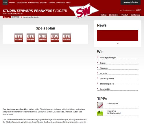 Studentenwerk FrankfurtOder   öffnungszeit