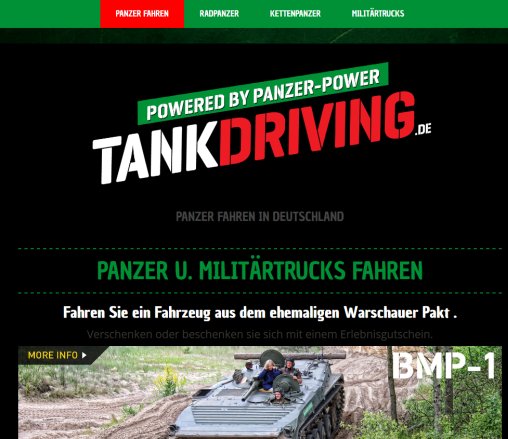 Panzer fahren   Panzer fahren in Deutschland Panzer Power GmbH öffnungszeit