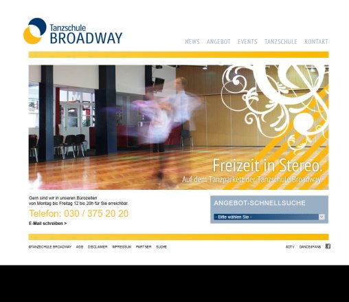 ADTV Tanzschule Broadway   ADTV Tanzschule Broadway Berlin Tanzschule Broadway M. Förschler GmbH öffnungszeit