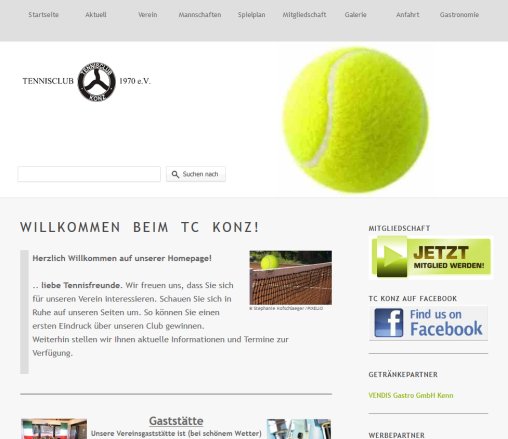 Tennisclub TC KONZ 1970 e.V.  &ouml;ffnungszeit