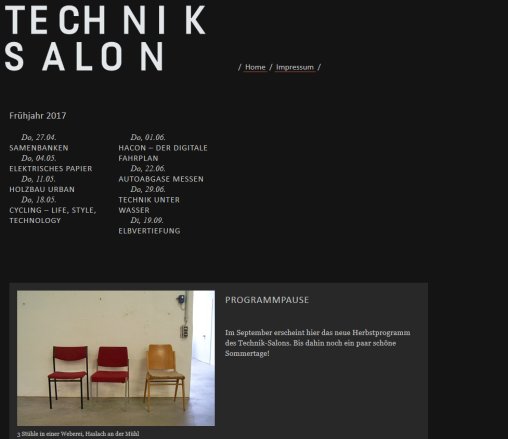 Technik Salon / Home  &ouml;ffnungszeit