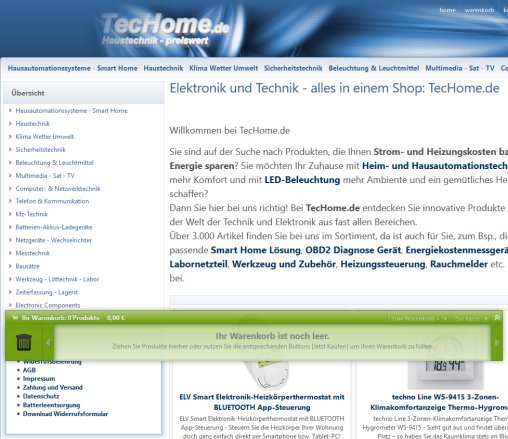 Elektronik und Technik online kaufen | HomeMatic und FS20 bei TecHome.de|TecHome.de TecHome Computer GmbH Erfahrung Elektronik und Technik online kaufen | HomeMatic und FS20 bei TecHome.de|TecHome.de TecHome Computer GmbH Öffnungszeit