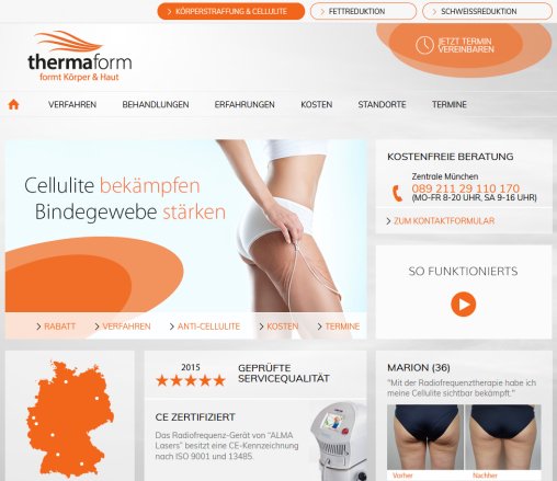 Thermaform Haut und Körper straffen | Cellulite bekämpfen Erfahrung Thermaform Haut und Körper straffen | Cellulite bekämpfen öffnungszeit