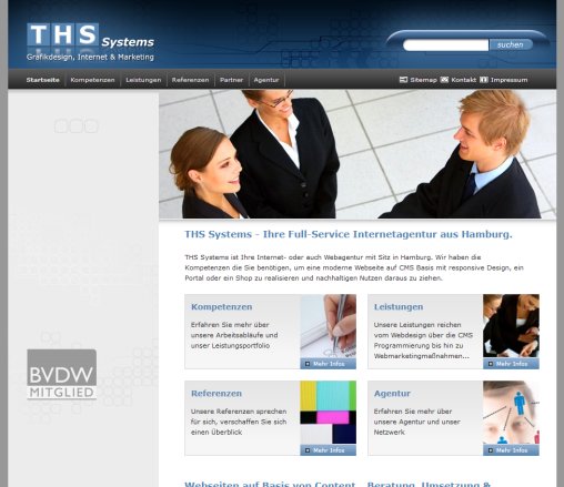 Webdesign und Suchmaschinenoptimierung SEO â€“ Internetagentur aus HamburgNorderstedt   THS Systems GbR     öffnungszeit