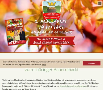 Tühringer Bauernmarkt  öffnungszeit