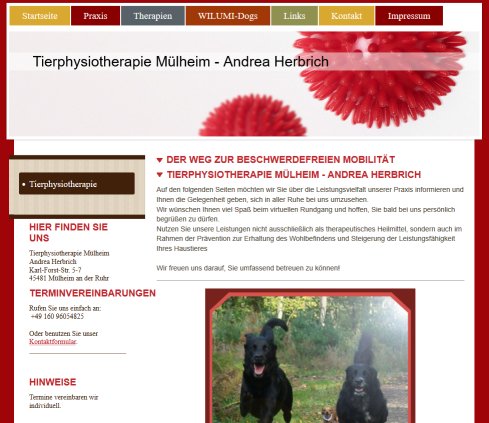 Tierphysiotherapie M�lheim � M�lheim Mülheim an der Ruhr