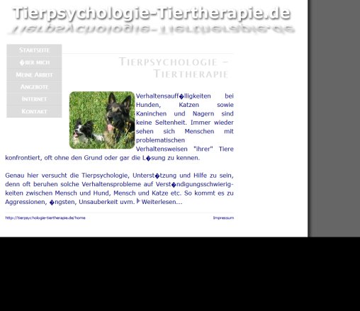 Tierpsychologie   Tiertherapie  öffnungszeit