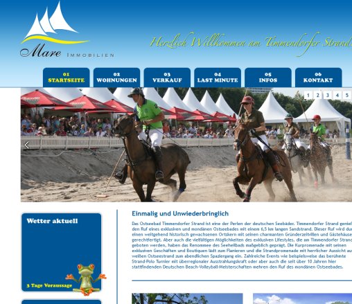 Willkommen bei Mare Immobilien  exklusive Ferienwohnungen am Timmendorfer Strand   Nienburg  &ouml;ffnungszeit