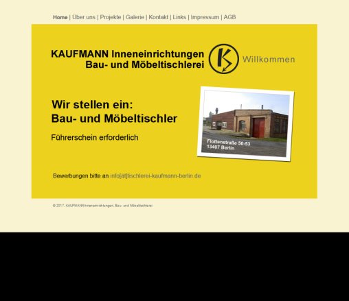 Tischlerei Kaufmann   Berlin  öffnungszeit